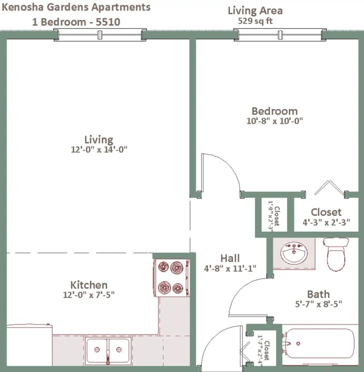Kenosha apartments for rent - image - KG_5510_1BR.png