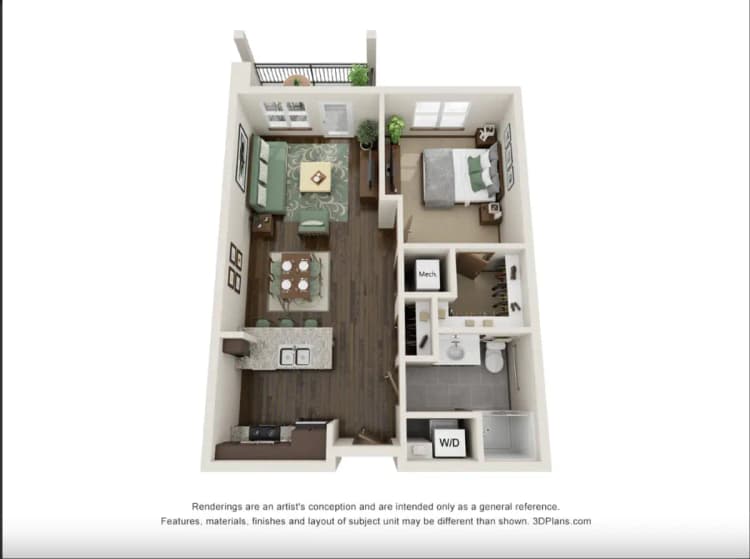 Kenosha apartments for rent - image - unit A1.PNG