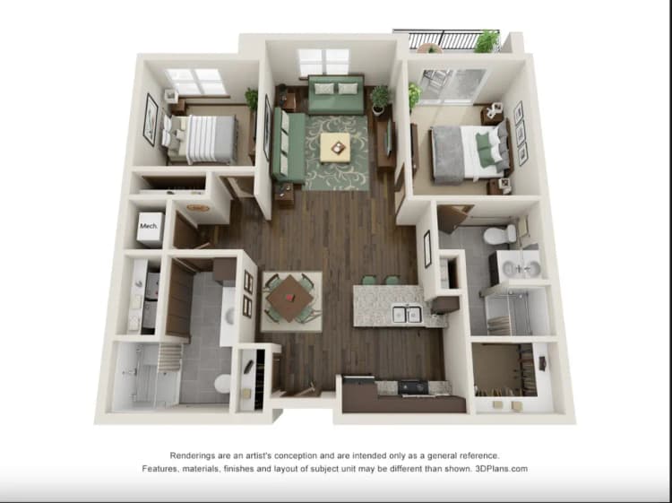 Kenosha apartments for rent - image - unit b1.PNG