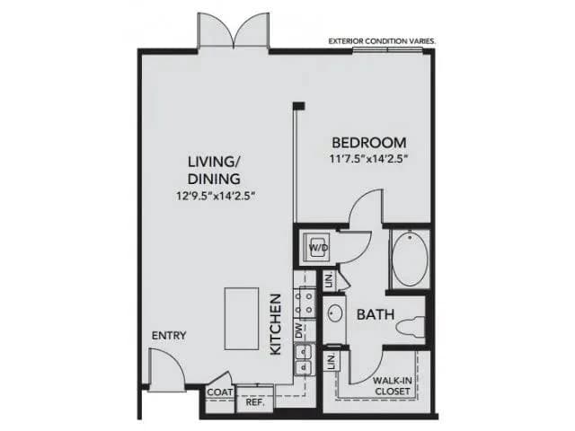 Kenosha apartments for rent - image - A1 - 1 Bedroom, 1 Bath